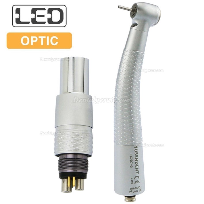 YUSENDENT&reg; CX207-GN-PQ Glasfaser-Handst&uuml;ck NSK-kompatibel (Mit Koppler x1 + Ohne Koppler x2)